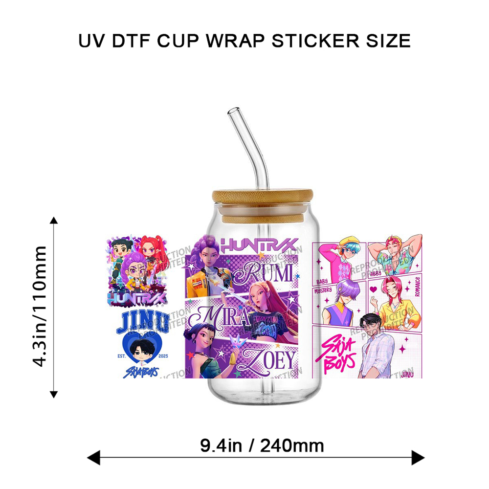 Saja Boys K-POP Team UV DTF Cu - Rdta Tank Glass review and price