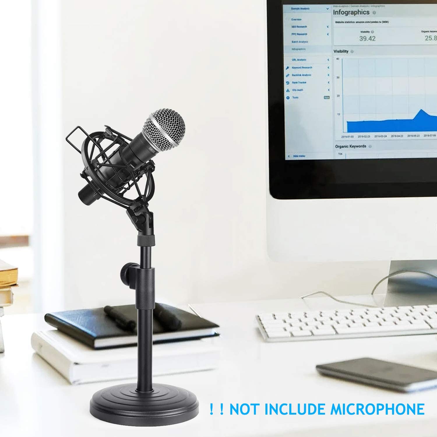 Desk Microphone Stand, Adjusta - Shure Mic Sm58 review and price